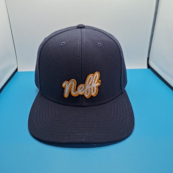 Neff Skate Company Navy Blue Patch Adjustable Snapback Hat Cap - Picture 1 of 7